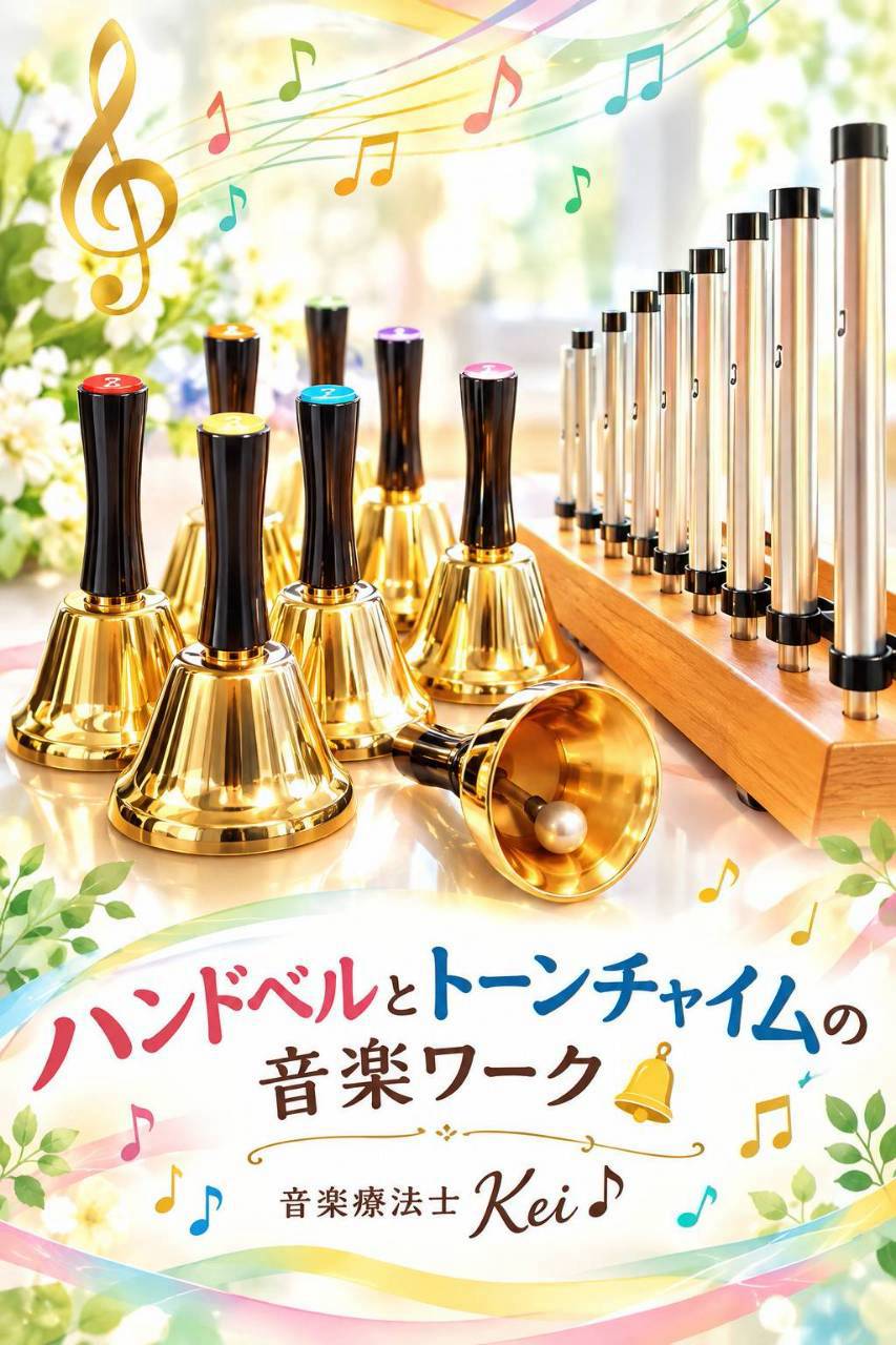 ハンドベルとトーンチャイムを使う音楽療法士 Kei♪の音楽ワークの案内